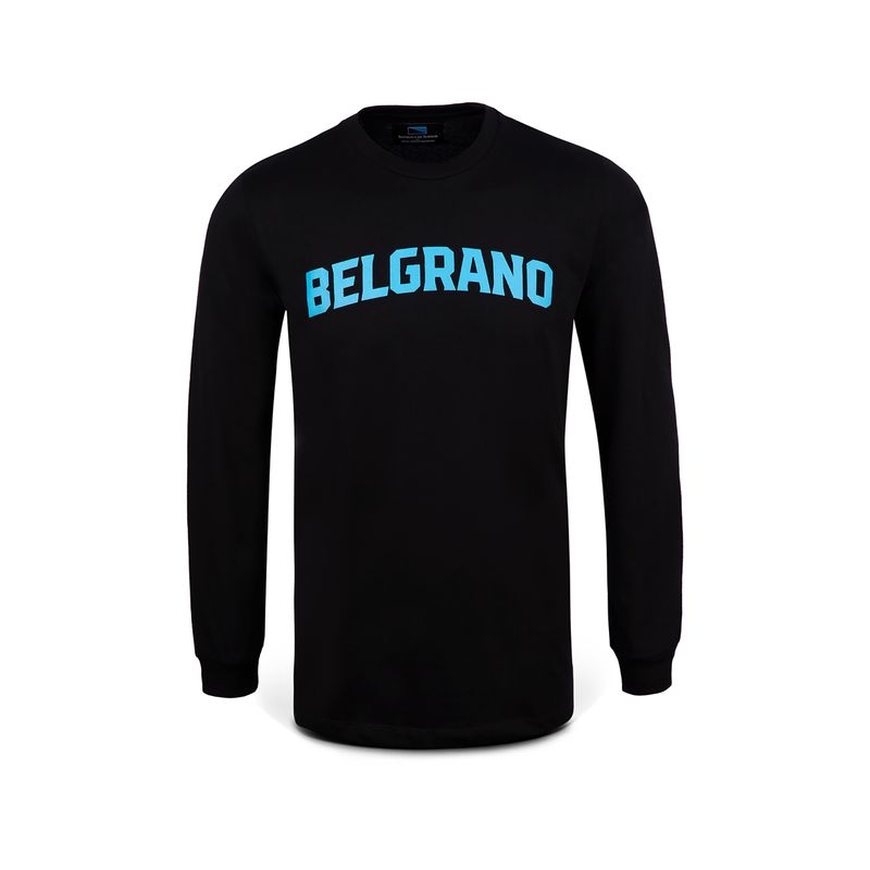 REMERA REPUBLICA MANGA LARGA BELGRANO NEG NEGRO S-2-